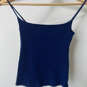 Reformation XS Danube Blue Tank Top